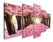 Quadro Decorativo Painel Ipê Rosa Caminho De Flores"