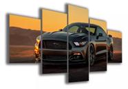 Quadro Decorativo Painel Mosaico Carro Luxo Esportivo Ford Mustang"