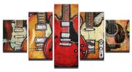 Quadro Decorativo Painel Mosaico guitarra "