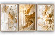 Quadro Decorativo Painel Mosaico Hall Moderno Folhas"