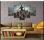 Quadro Decorativo Painel Mosaico homens lutas"