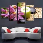 Quadro Decorativo Painel Orquídea Velas Relaxamento"