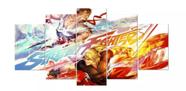 Quadro Decorativo Painel Street Fighter V Ryu E Ken "