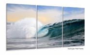 Quadro Decorativo Paisagem Mar Ondas Surf Mosaico