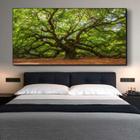 Quadro Decorativo Paisagem Velha Árvore com Moldura Preto 150x100