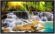 Quadro Decorativo Paisagens Cachoeira Natureza Com Moldura