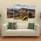 Quadro Decorativo Paisagens Canyon Mosaico Em Tecido 4 Peças