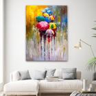 Quadro Decorativo para Sala Quarto Hall Arte Pintura Guarda Chuva 90x60