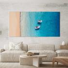 Quadro Decorativo para Sala Quarto Hall Barcos Caribe Mar Horizontal Grande Decoração Parede Tela