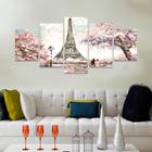 Quadro Decorativo Paris Romântica Pintura 193x90 para Sala