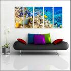 Quadro Decorativo Peixes Aquários Decorações Salas 5 Peças GG2