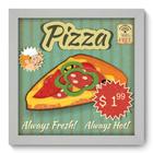 Quadro Decorativo - Pizza - 22cm x 22cm - 039qdcb