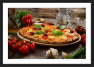 Quadro Decorativo Pizza Pizzaria Gourmet Restaurantes Decorações Com Moldura