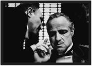 Quadro Decorativo Poderoso Chefão Don Corleone Filmes Cinema Decorações Com Moldura