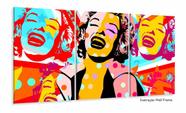 Quadro Decorativo Pop Art Marilyn Monroe 120x60 sala