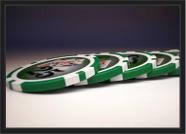 Quadro Decorativo Pôquer Jogo de cartas Salas Baralho Decorações Com Moldura