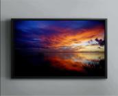 Quadro Decorativo Pôr Do Sol Rio Paisagem Natureza Salas Tela Canvas Premium