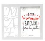 Quadro Decorativo Porta Retrato Mãe Branco 10X15 - Homenagem - Sweet Home