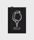 Quadro Decorativo Porta Rolhas 22X32 " VINHO " BLACK