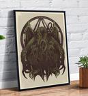 Quadro Decorativo Poster Cthulhu Monstro Desenho Arte Mitico