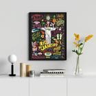 Quadro Decorativo Poster Rio De Janeiro 33x24cm - com vidro