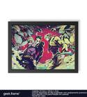 Quadro Decorativo Presente Otaku JoJo's Bizarre Adventure Jotaro Kujo Vs. Dio geek.frame