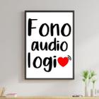 Quadro Decorativo Profissões - Fonoaudiologia 34x23cm