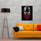 Quadro Decorativo Pug Motoqueiro 34x23cm