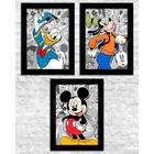 Quadro Decorativo Quarto Menino Mickey Disney Kit 3 peças Grande ou Pequeno