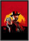 Quadro Decorativo Red Dead Redemption Games Jogos Geek Decorações Com Moldura G01