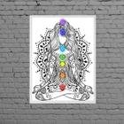 Quadro Decorativo Reiki Chakras 33x24cm