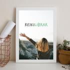 Quadro Decorativo Reiki - Reikilibrar 24X18Cm - Com Vidro