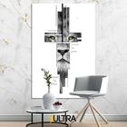 Quadro Decorativo Religioso 90x60cm - Amor e Fé para Corredor