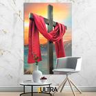 Quadro Decorativo Religioso 90x60cm - Força Espiritual para a Garagem