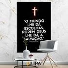 Quadro Decorativo Religioso 90x60cm - Integridade para o Cômodo de Meditação