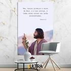 Quadro Decorativo Religioso 90x60cm - Luz Divina para Sala de Jantar