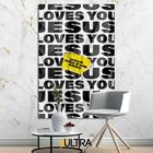 Quadro Decorativo Religioso 90x60cm - Tranquilidade para o Banheiro