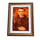 Quadro Decorativo Religioso Frei Galvão A3 Luxo