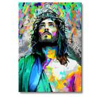 Quadro Decorativo Religioso Para Sala Quarto Jesus Cristo Colorido 60x40 3mm 4k