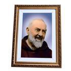 Quadro Decorativo Religioso São Padre Pio A3 Luxo