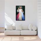 Quadro Decorativo Religiosos Jesus Cristo Misericordioso Católico Espiritualidade Com Moldura RC004