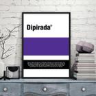 Quadro Decorativo Remédio Dipirada 45X34 C/Vidro - Preta