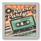 Quadro Decorativo - Retro Party - 22cm x 22cm - 020qdvb