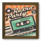 Quadro Decorativo - Retro Party - 22cm x 22cm - 020qdvm