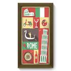 Quadro Decorativo - Roma - 19cm x 34cm - 247qdmm