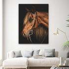 Quadro Decorativo Sala Cavalos Fundo preto 40x60