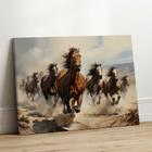 Quadro Decorativo Sala Jantar Quarto Cavalos Correndo Cavalo Luxo Grande Escritório Hall