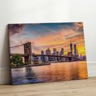 Quadro Decorativo Sala Jantar Quarto Paisagem Ponte Nova York Grande Escritório Hall