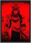 Quadro Decorativo Samurai Decorações Salas Quartos Com Moldura G006