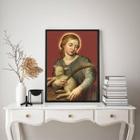 Quadro Decorativo Santa Inês 45X34Cm - Com Vidro